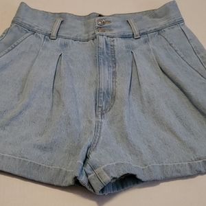 Nwot Forever 21 High Waist Light Denim Shorts Sz29